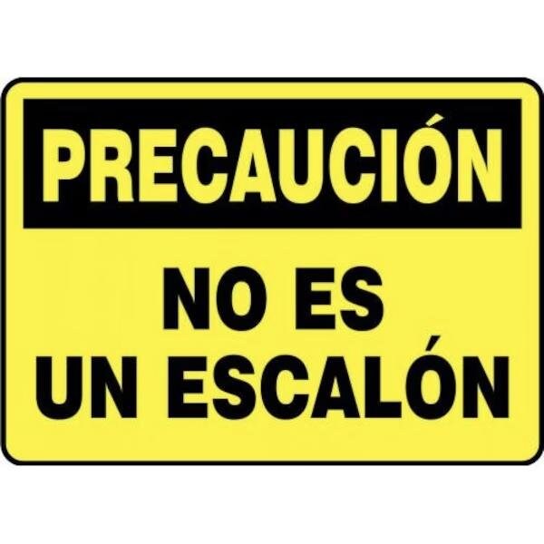 Accuform OSHA CAUTION SAFETY SIGN NOT A STEP SHMSTF647XP - main